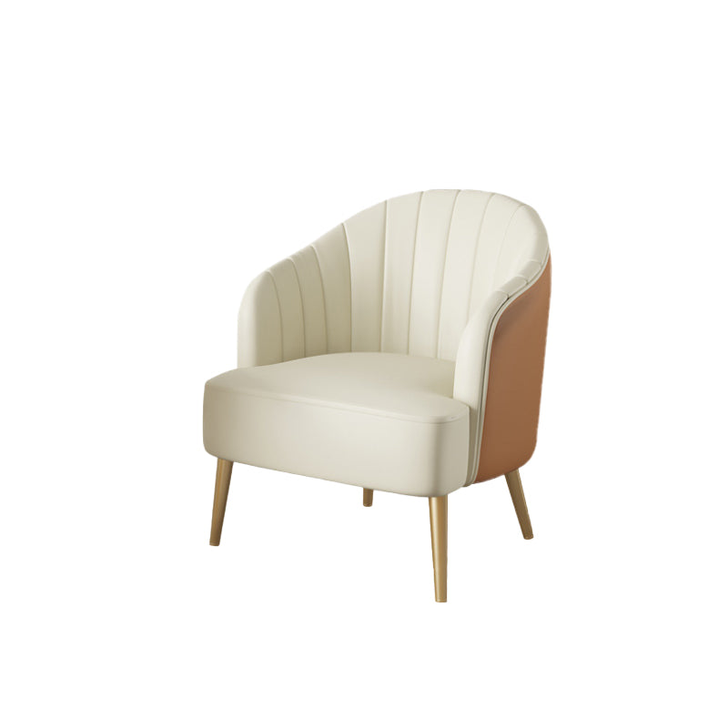 nordic Arms Included Gold Base Basic Four Leg Accent Armchair