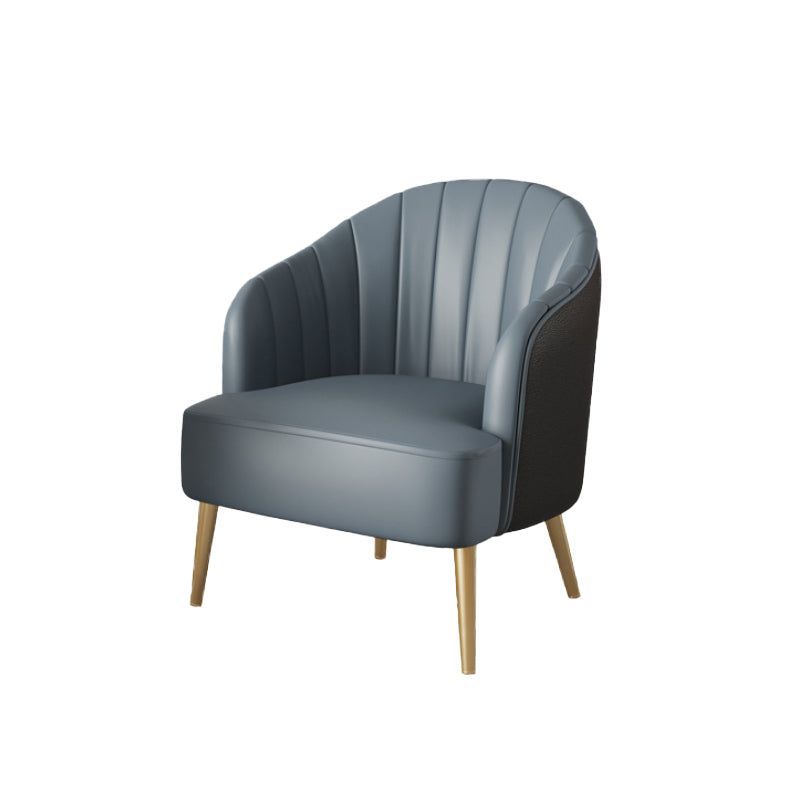 nordic Arms Included Gold Base Basic Four Leg Accent Armchair