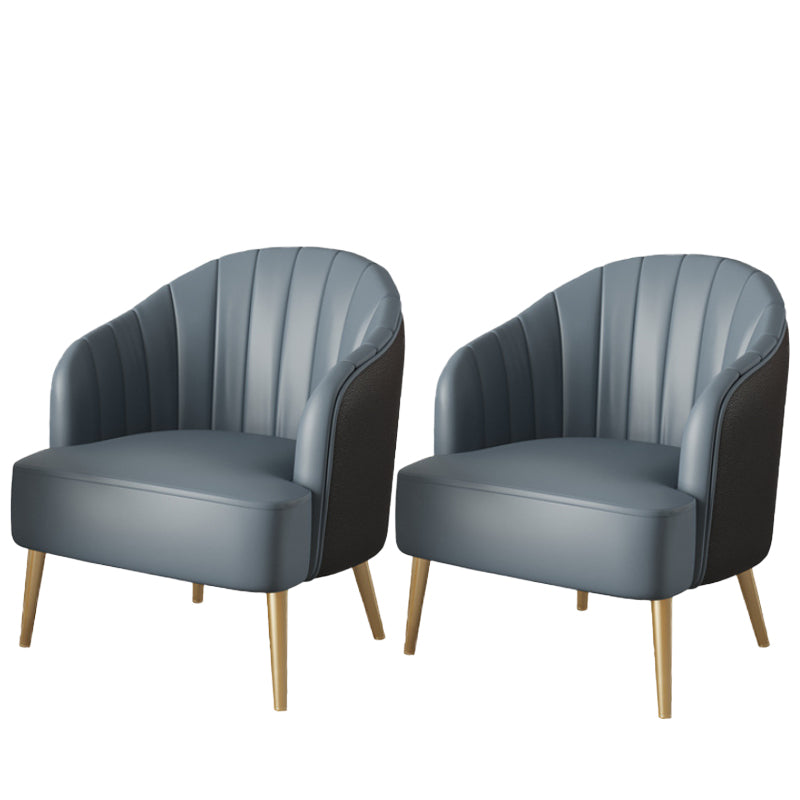 nordic Arms Included Gold Base Basic Four Leg Accent Armchair