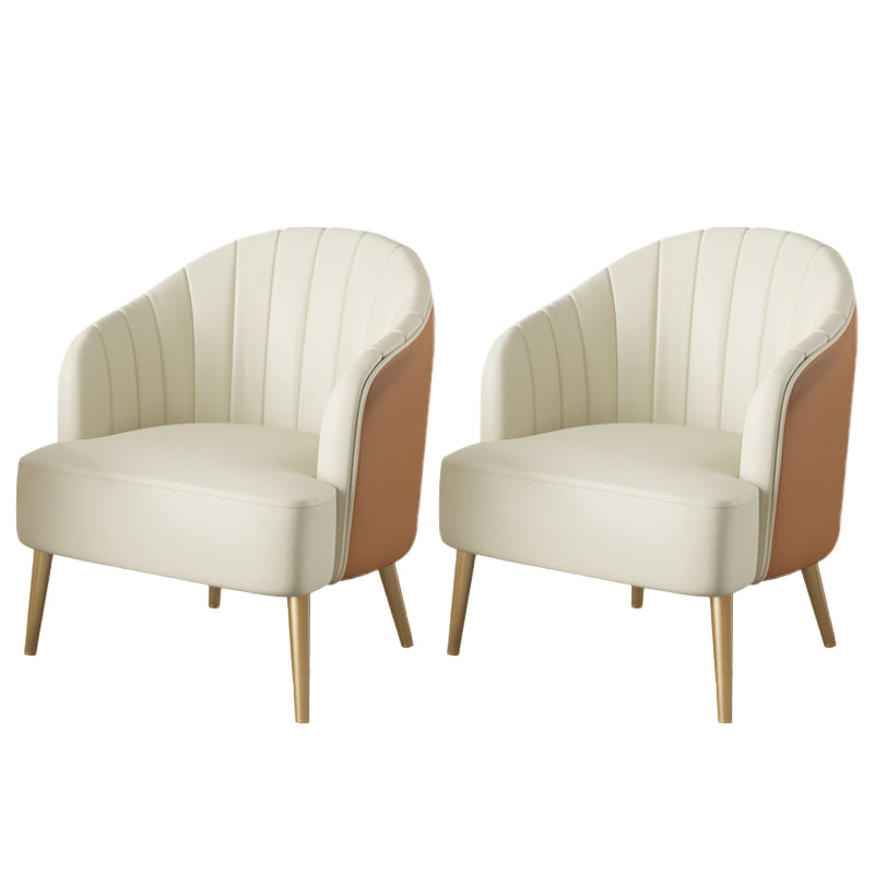 nordic Arms Included Gold Base Basic Four Leg Accent Armchair