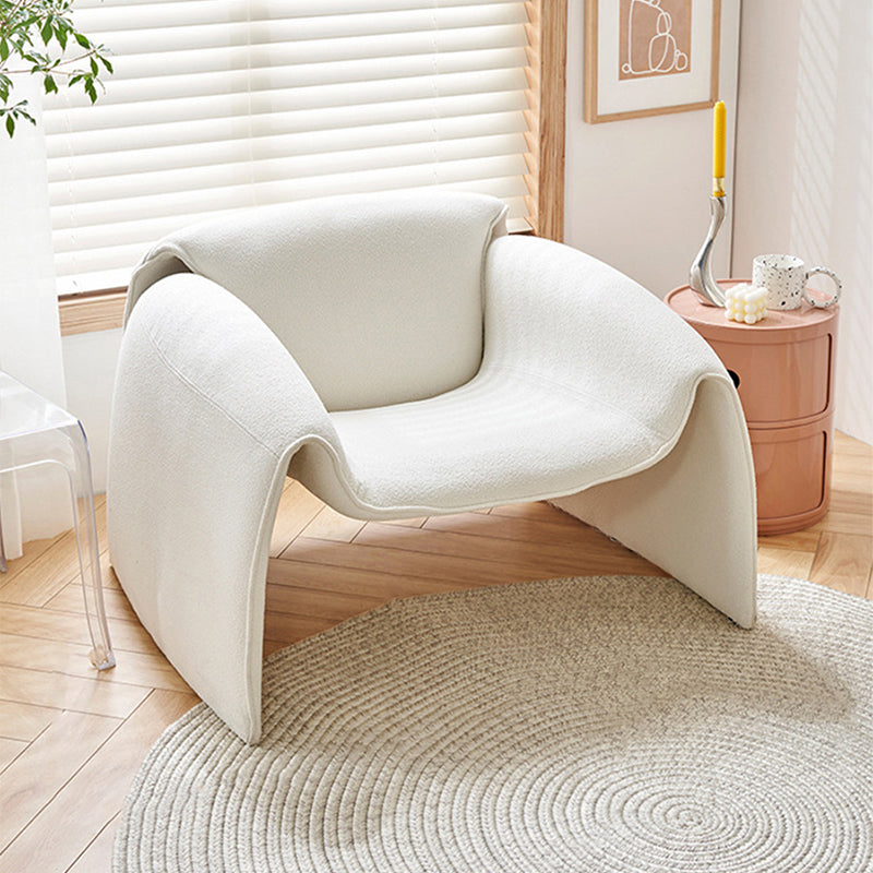 28.35" Wide Scandinavian Style Single Sofa Chair Velvet Arm Chair