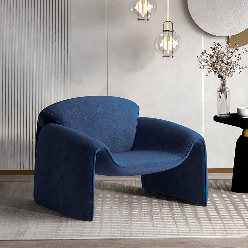 28.35" Wide Scandinavian Style Single Sofa Chair Velvet Arm Chair