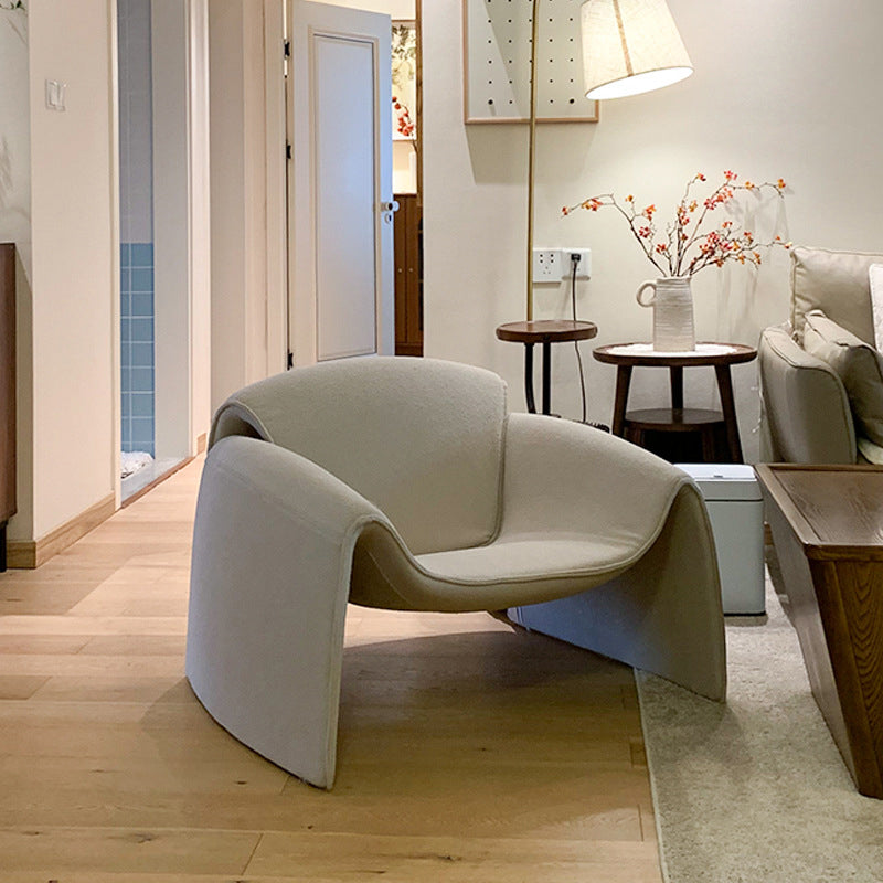 28.35" Wide Scandinavian Style Single Sofa Chair Velvet Arm Chair