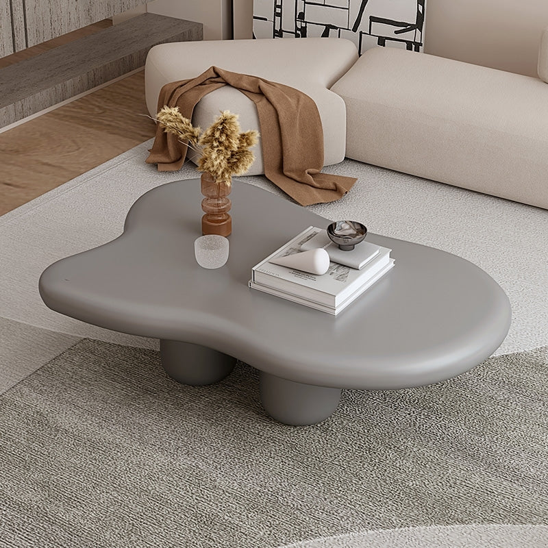 13.78" Tall Scandinavian Style Coffee Cocktail Table Wooden Coffee Table