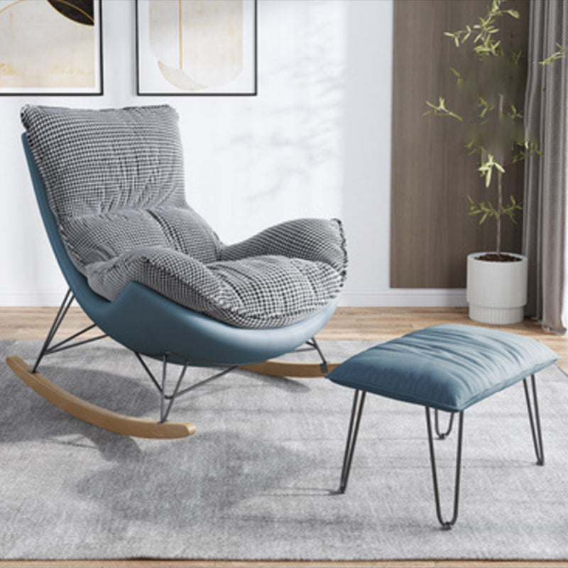 Modern Glider Chair Ottoman Rocking Chair with Removable Cushions
