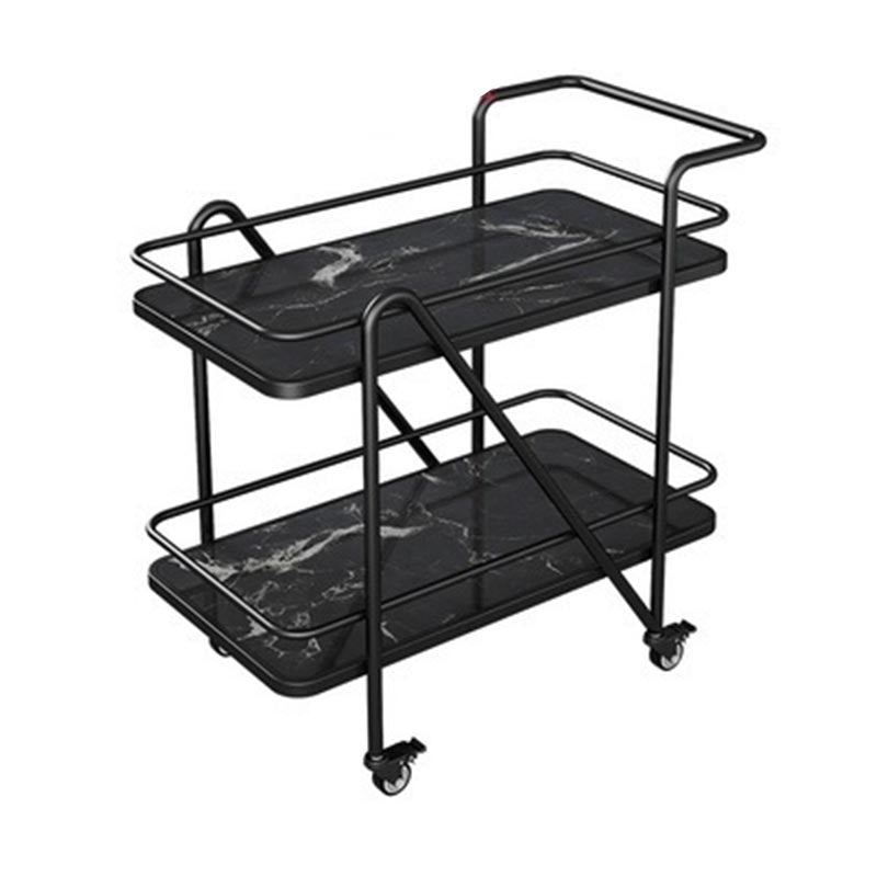 29.92" High Rolling Modern Style Prep Table Stone Prep Table for Dining Room