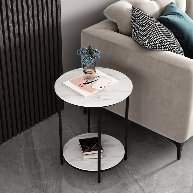Minimalist Slate Side End Table 4 Legs Side End Table for Living Room