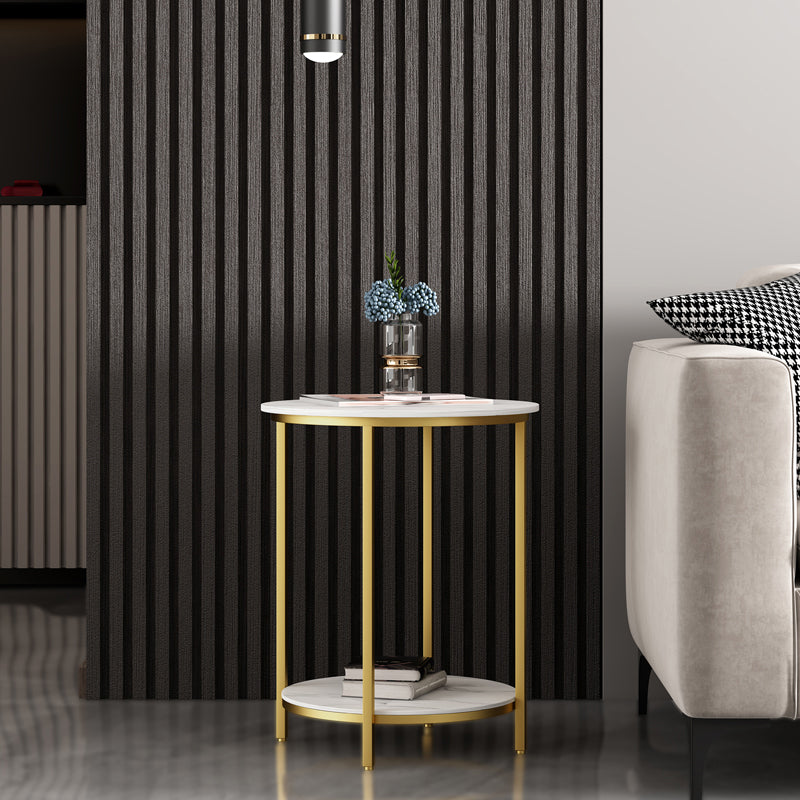 Minimalist Slate Side End Table 4 Legs Side End Table for Living Room