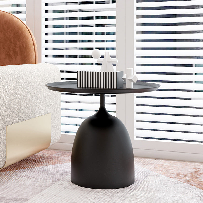 Minimalist Metal Side End Table Mid-Century Pedestal Side End Table