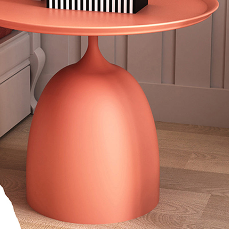 Minimalist Metal Side End Table Mid-Century Pedestal Side End Table