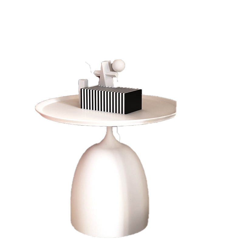 Minimalist Metal Side End Table Mid-Century Pedestal Side End Table