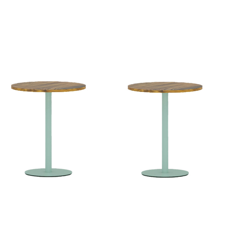 Round Pedestal End Table Minimalist Wood Side End Table for Living Room