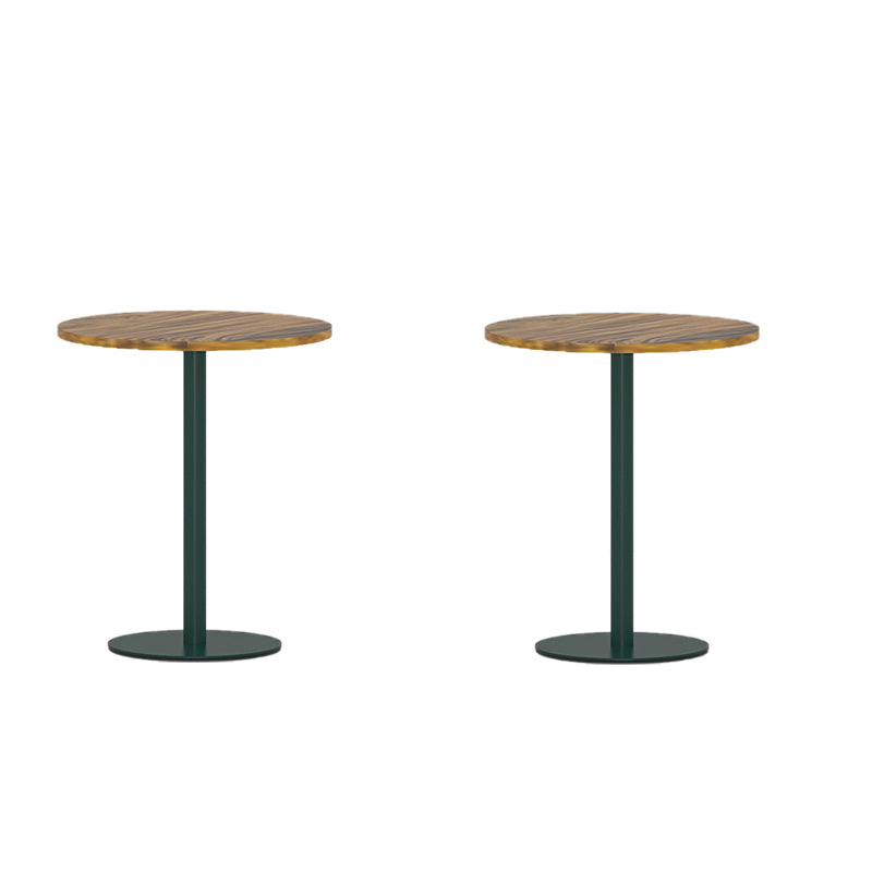 Round Pedestal End Table Minimalist Wood Side End Table for Living Room