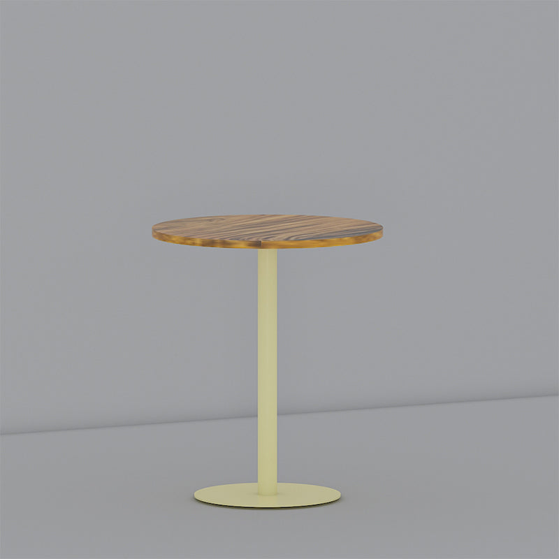 Round Pedestal End Table Minimalist Wood Side End Table for Living Room