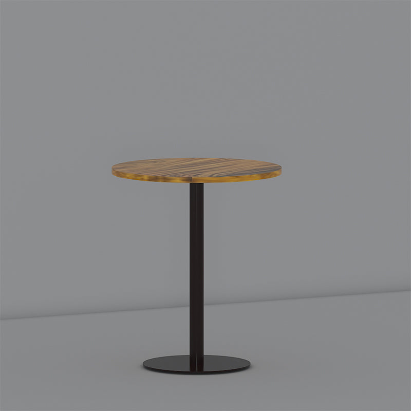 Round Pedestal End Table Minimalist Wood Side End Table for Living Room