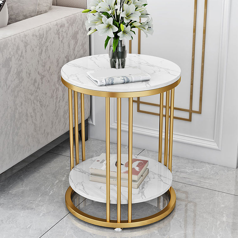 Minimalist Round Corner Table Frame Sofa Side Table for Living Room