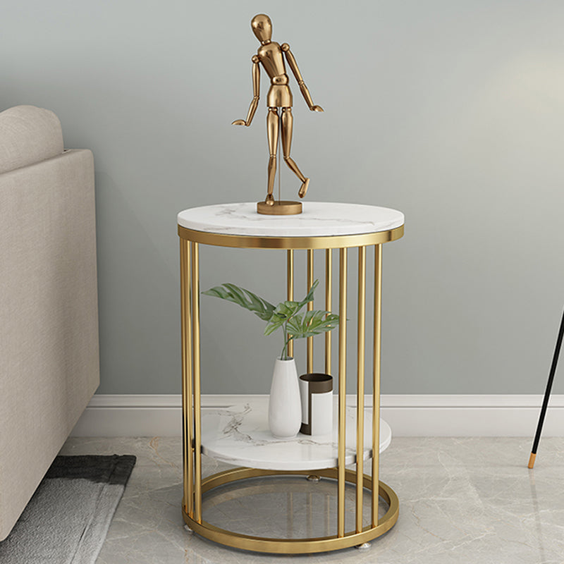 Minimalist Round Corner Table Frame Sofa Side Table for Living Room