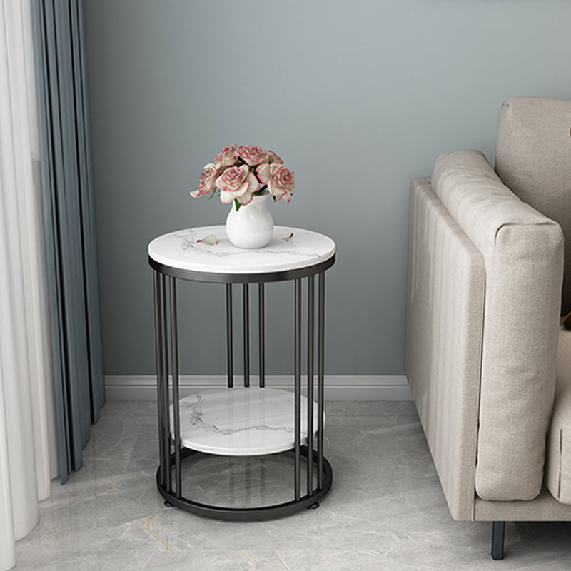 Minimalist Round Corner Table Frame Sofa Side Table for Living Room