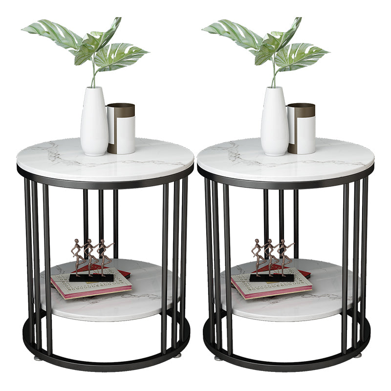 Minimalist Round Corner Table Frame Sofa Side Table for Living Room
