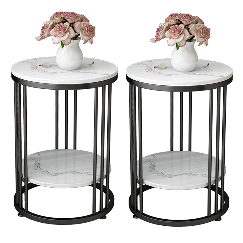 Minimalist Round Corner Table Frame Sofa Side Table for Living Room