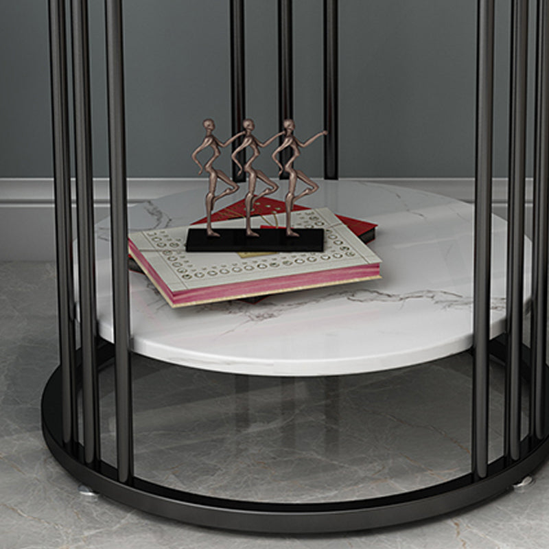 Minimalist Round Corner Table Frame Sofa Side Table for Living Room