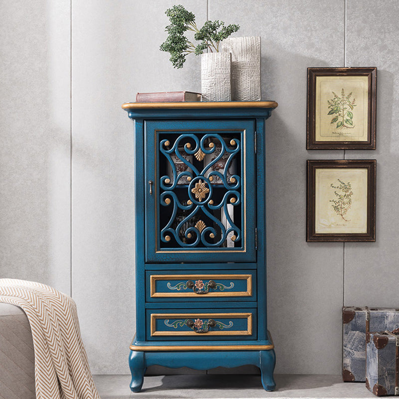 Modern Rectangle Chest Wood Bracket Legs Side Cabinet With Doors