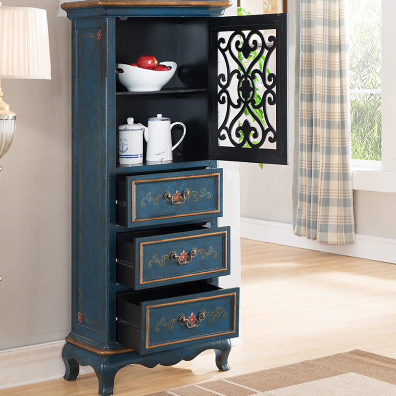Modern Rectangle Chest Wood Bracket Legs Side Cabinet With Doors