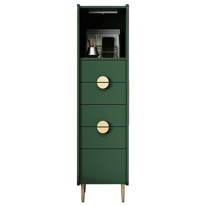 Modern Rectangle Chest Wood Straight Legs Side Cabinet with Drawer