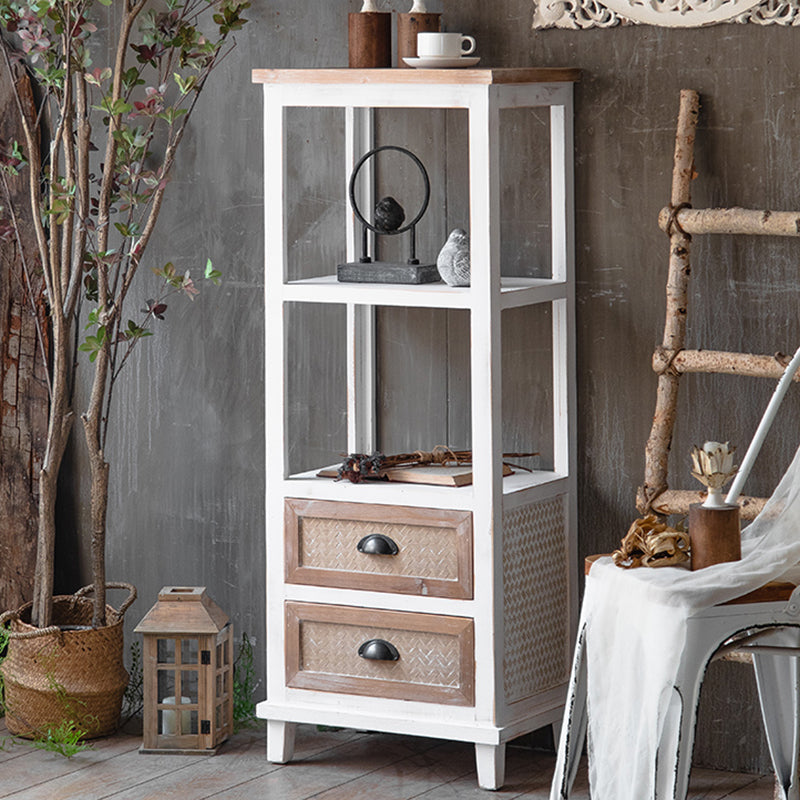 Contemporary 13.8" Wide Wooden Chest, Rectangle Accent Cabinet with Drawer