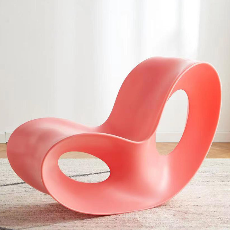Contemporary Rocking Accent Chair Plastic & Acrylic Rocker Chair