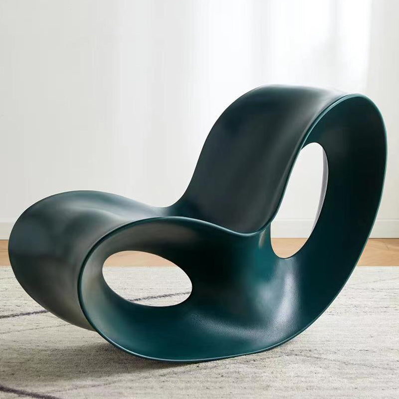 Contemporary Rocking Accent Chair Plastic & Acrylic Rocker Chair