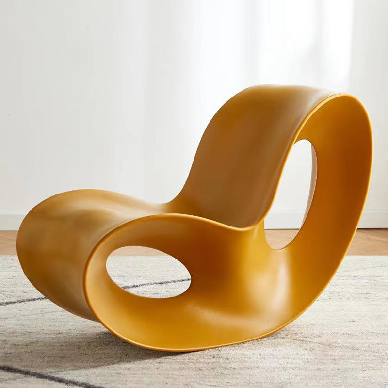 Contemporary Rocking Accent Chair Plastic & Acrylic Rocker Chair