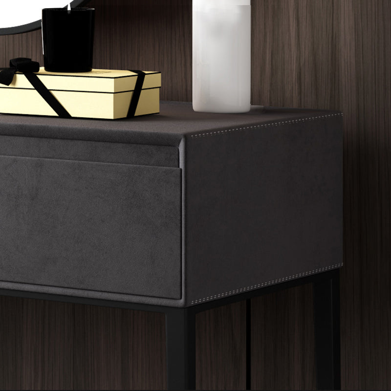 Contemporary Solid Wood Vanity Makeup Table Set 2-Drawer Vanity Dressing Table