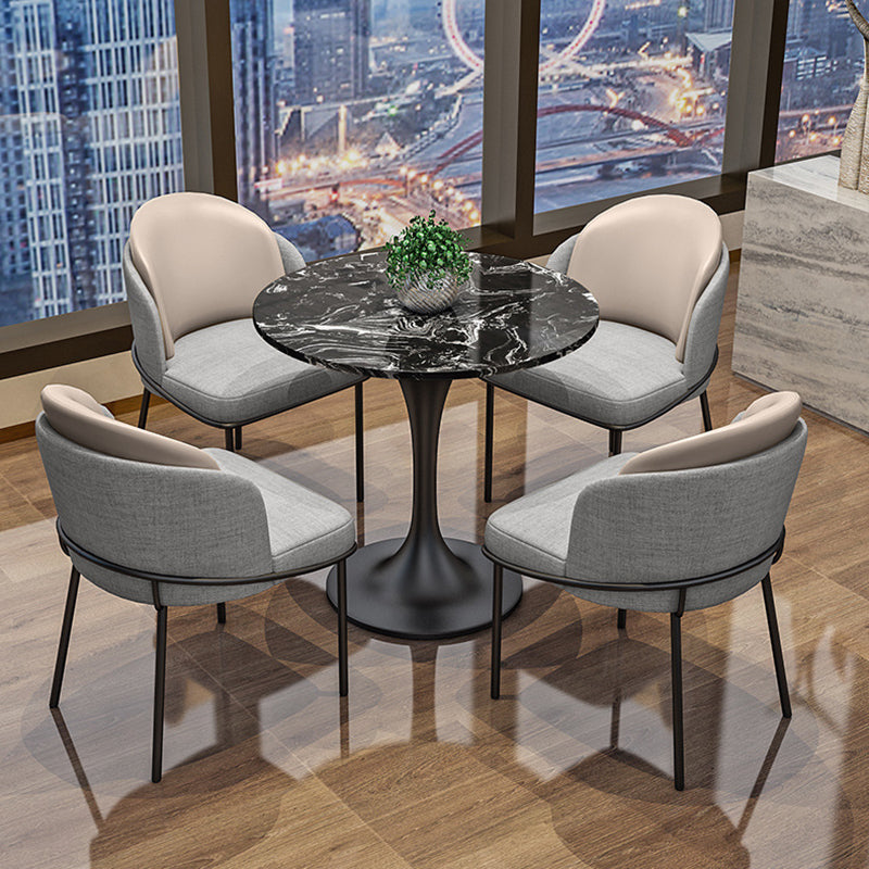 Modern Round Dining Table Artificial Marble Tulip Table for Dining Room