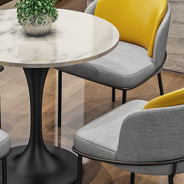 Modern Round Dining Table Artificial Marble Tulip Table for Dining Room