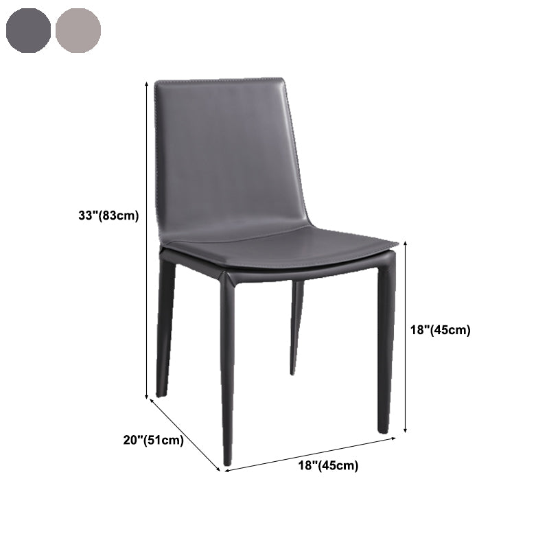 Upholstered Dining Side Chair Modern Armless Dining Chairs for Home