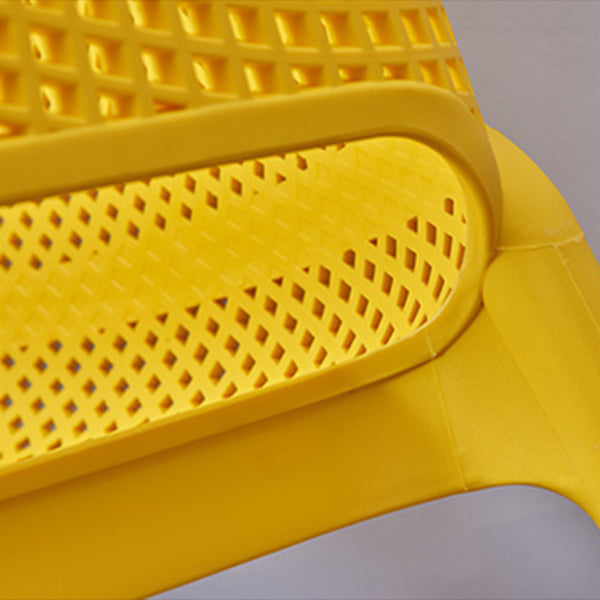 Modern Style Dining Chair Arm Dining Chair with Plastic Legs for Kitchen