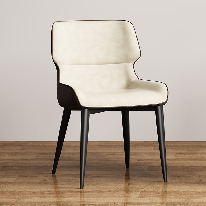 Contemporary Dining Chairs Faux Leather Dining Side Chair for Indoor