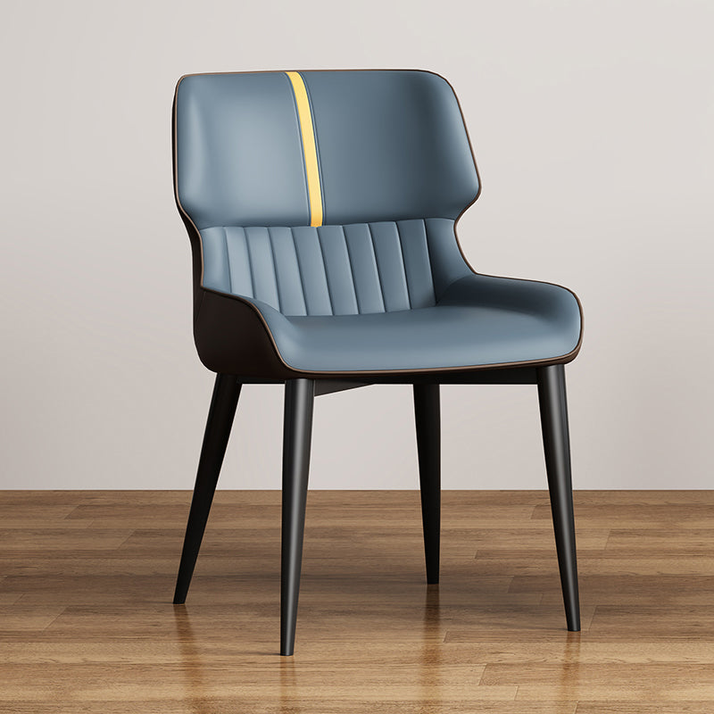 Contemporary Dining Chairs Faux Leather Dining Side Chair for Indoor