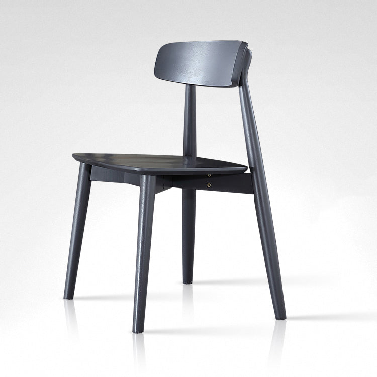 Contemporary Style Dining Chair Armless Dining Chair with Wooden Legs for Kitchen