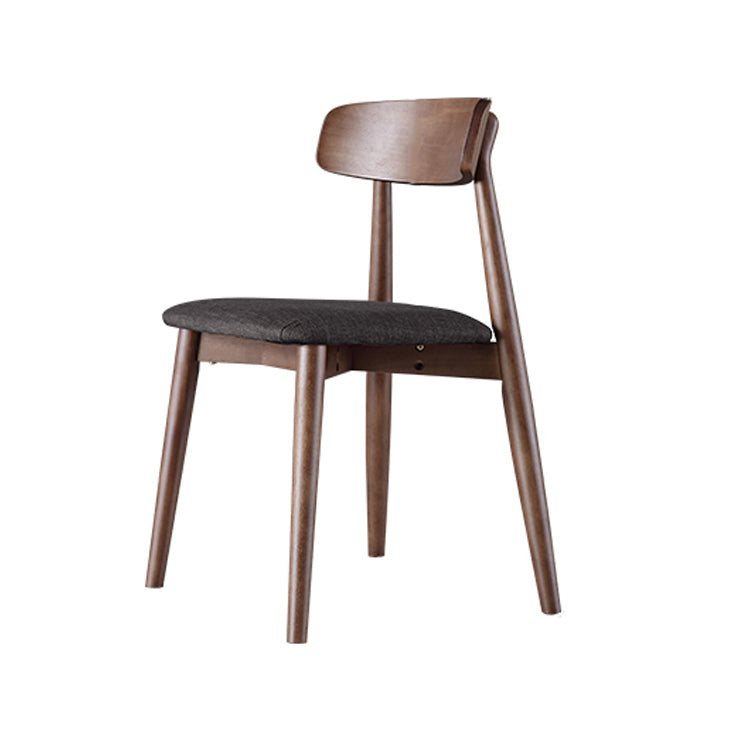Contemporary Style Dining Chair Armless Dining Chair with Wooden Legs for Kitchen