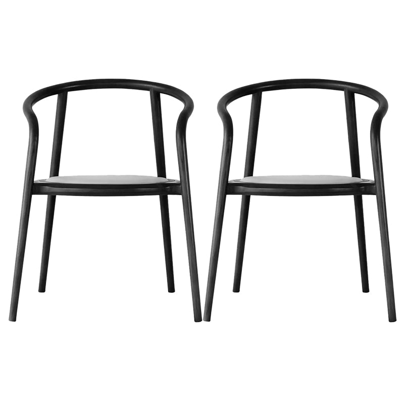 Open Back Dining Arm Chair Solid Wood Dining Room Chair for Home