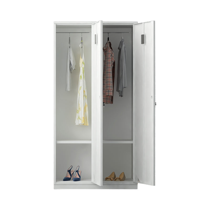 Metal Contemporary Indoor Cabinet Grey Hinged Door Storage Cabinet