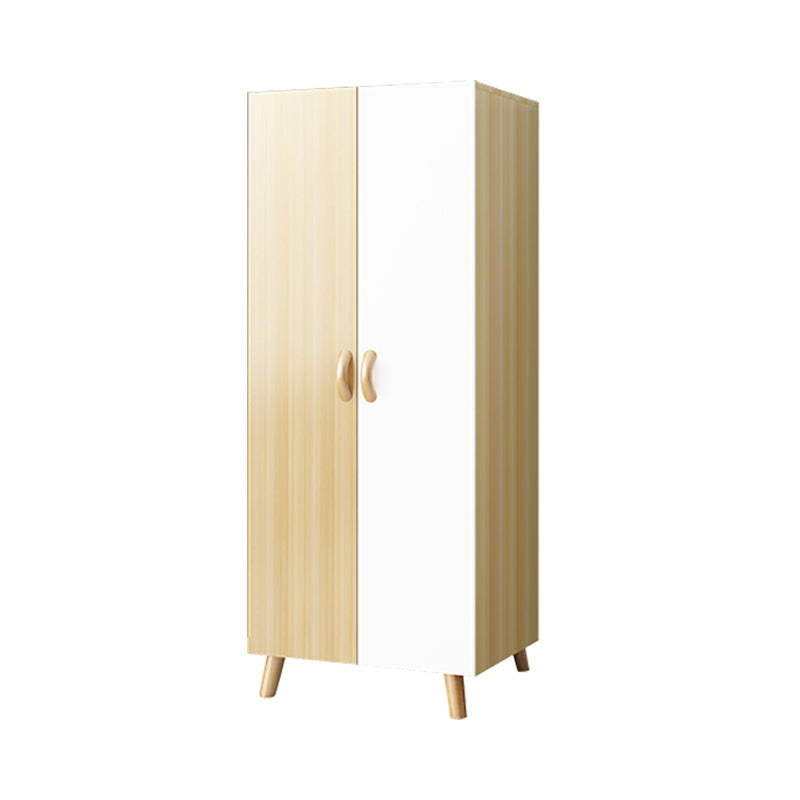 Engineered Wood Armoire for Home Modern Cabinet with Wooden Legs