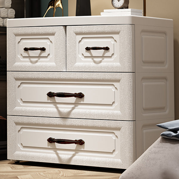 Plastic Storage Cabinet Contemporary Wardrobe Cabinet with Drawer for Home