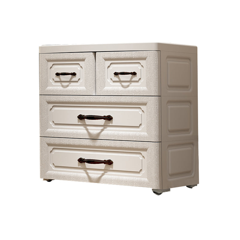 Plastic Storage Cabinet Contemporary Wardrobe Cabinet with Drawer for Home