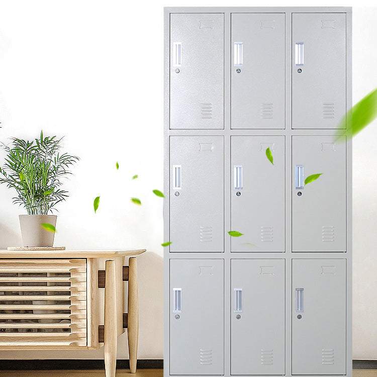 Metal Wardrobe Cabinet Contemporary Grey Wardrobe Armoire for Home