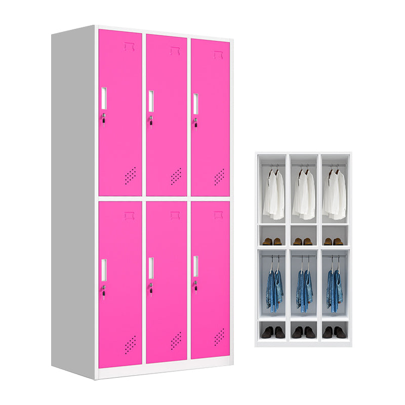 Hinged Wardrobe Armoire Metal Contemporary Wardrobe Cabinet for Bedroom
