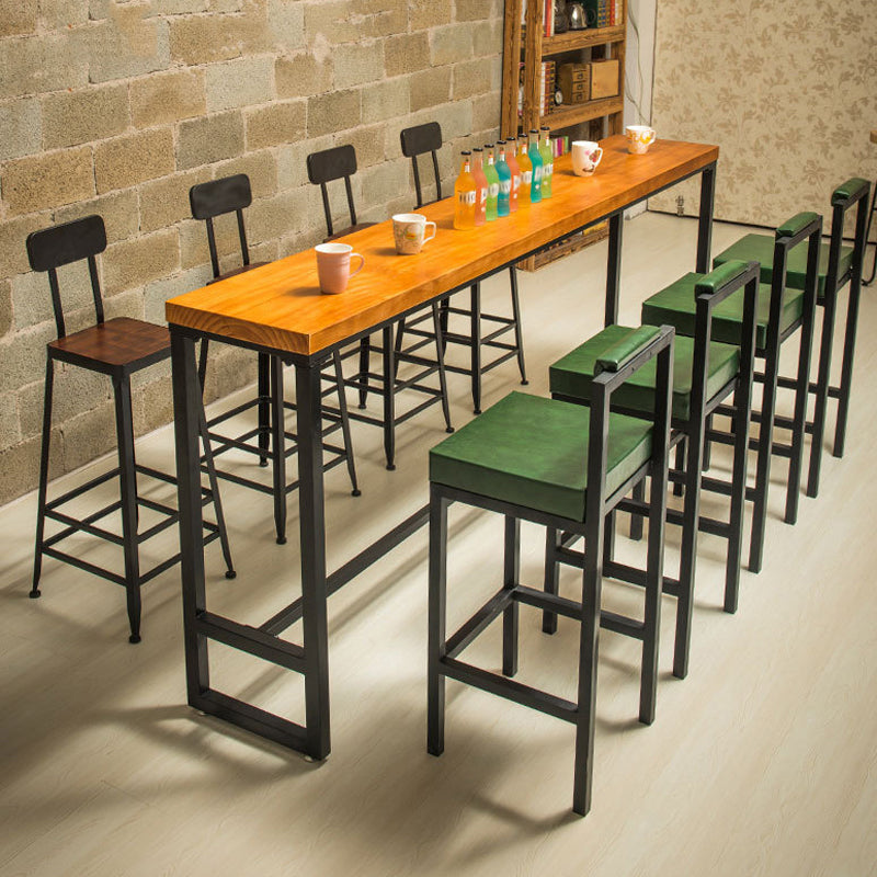 Modern 1/2/5/6/9 Pieces Rectangular Pub Table Set Wooden Counter Table for Dining Room