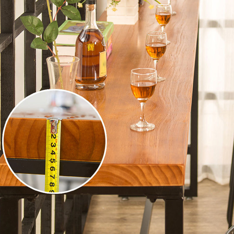 Modern 1/2/5/6/9 Pieces Rectangular Pub Table Set Wooden Counter Table for Dining Room